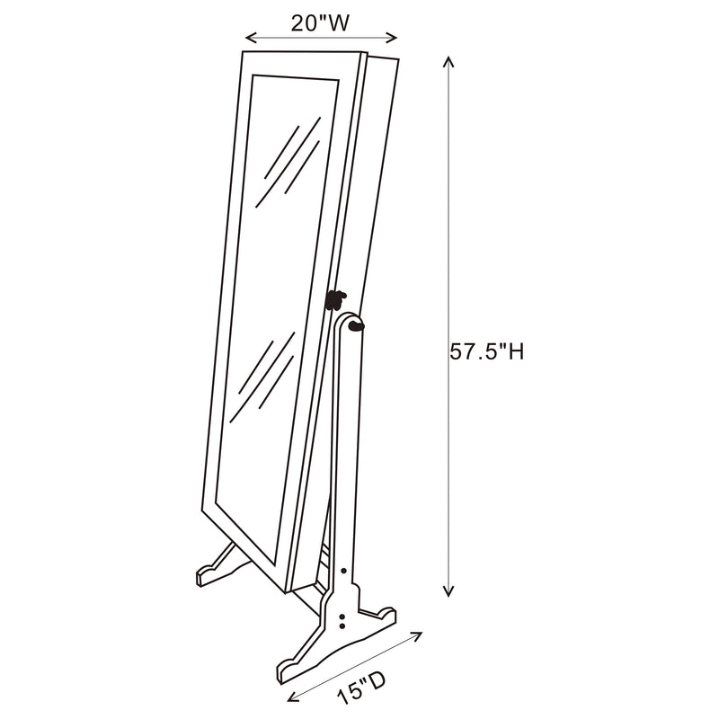 Cortez Jewelry Cheval Mirror - Furniture City (CA)l