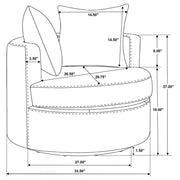 Debbie Swivel Accent Chair - Furniture City (CA)l