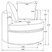 Debbie Swivel Accent Chair - Furniture City (CA)l