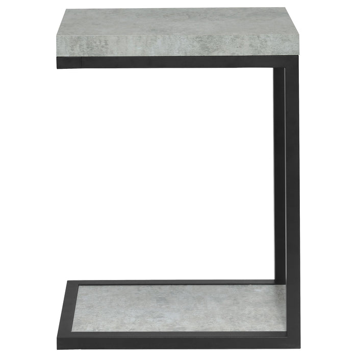 Beck Accent Table Cement and Black