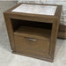 AICO Furniture Portrait Small Nightstand with LED Lights in Sienna Brown image