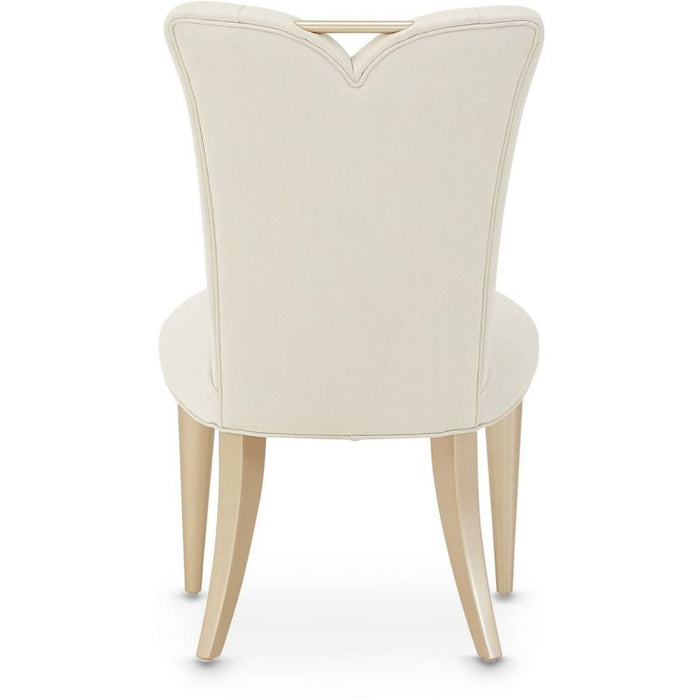 AICO La Rachelle Side Chair in Medium Champagne