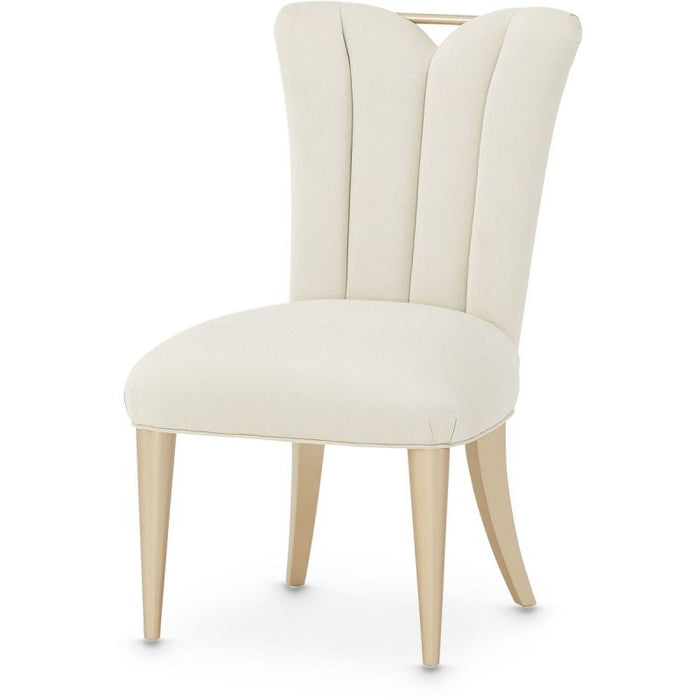 AICO La Rachelle Side Chair in Medium Champagne