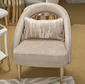 AICO Furniture La Rachelle Flame Chair LUSTRE in Champagne image