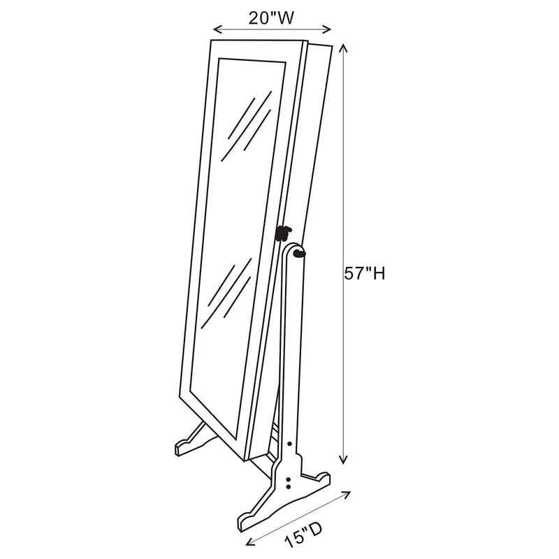 Tutuola Jewelry Cheval Mirror - Furniture City (CA)l