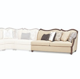 AICO Furniture Chamberi RAF Sofa French Toast in Warm Cognac image