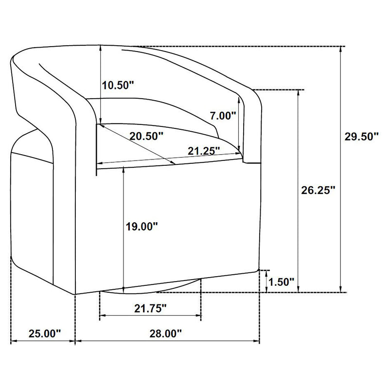 Westhill Swivel Accent Chair - Furniture City (CA)l