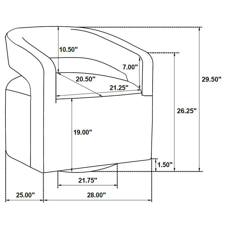 Westhill Swivel Accent Chair - Furniture City (CA)l