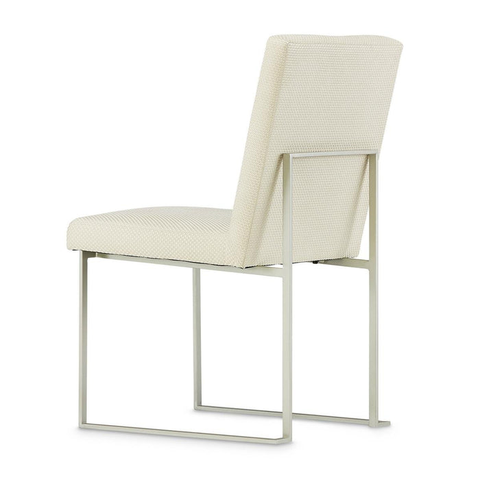AICO Laguna Ridge Side Chair in Brushed Silver