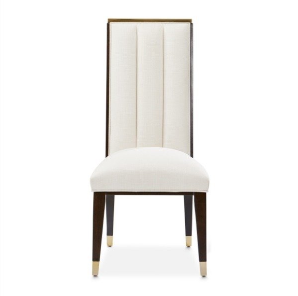 AICO Belmont Place Side Chair in Espresso