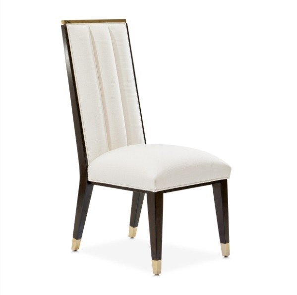 AICO Belmont Place Side Chair in Espresso