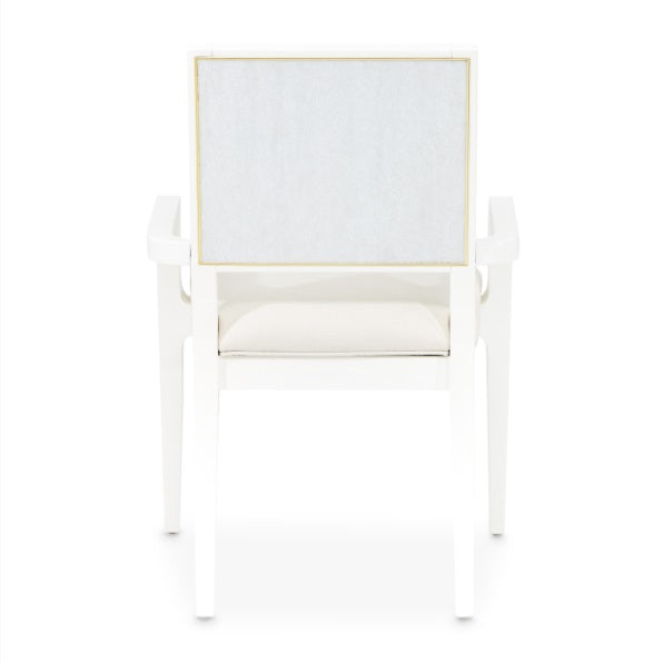 AICO Furniture Palm Gate Arm Chair  in Cloud White