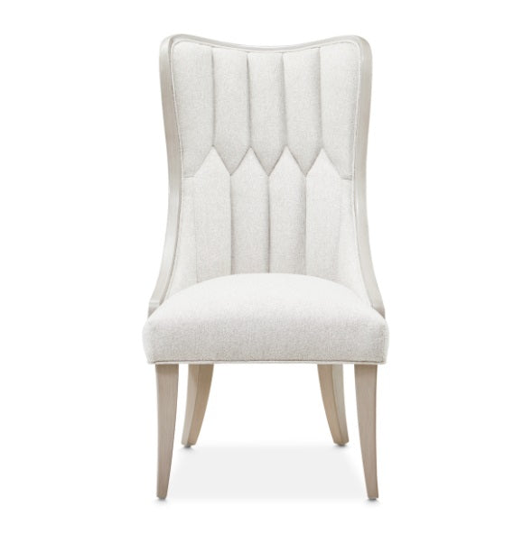 AICO Furniture St. Charles Dining Side Chair in Dove Gray