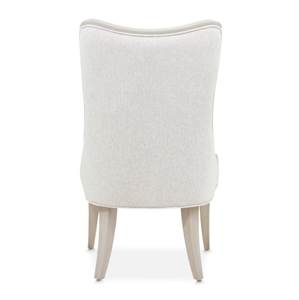AICO Furniture St. Charles Dining Side Chair in Dove Gray