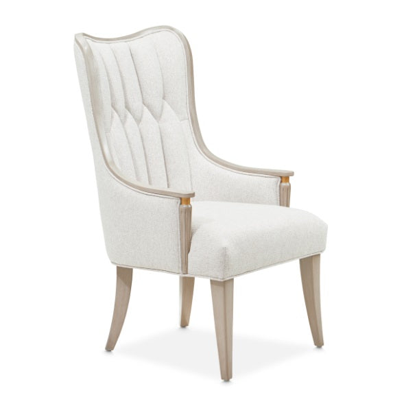 AICO Furniture St. Charles Arm Chair in Dove Gray