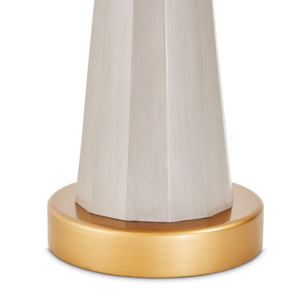 AICO Furniture St.Charles Chairside Table in Dove Gray