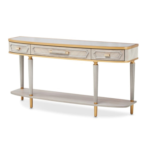 AICO Furniture St.Charles Console Table in Dove Gray image