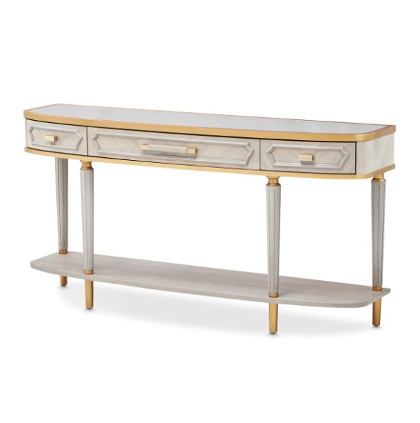 AICO Furniture St.Charles Console Table in Dove Gray image