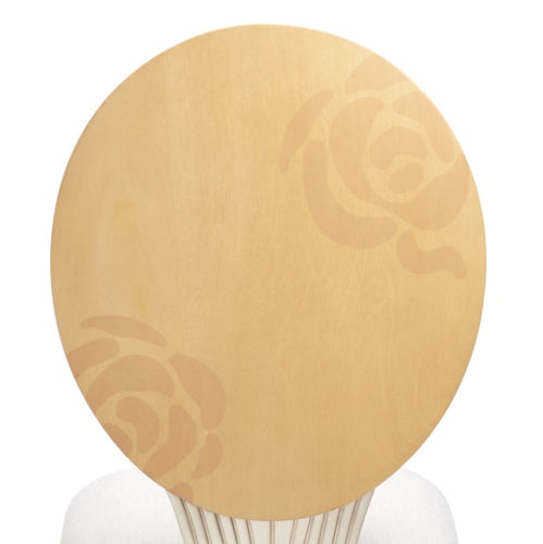 AICO Furniture Camellia Field Side Chair in Caramel