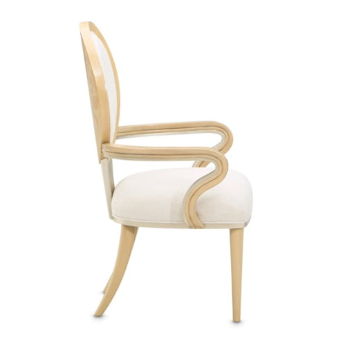 AICO Furniture Camellia Field Arm Chair  in Caramel