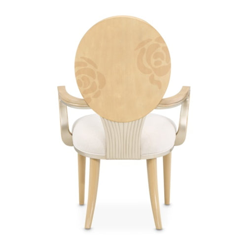 AICO Furniture Camellia Field Arm Chair  in Caramel