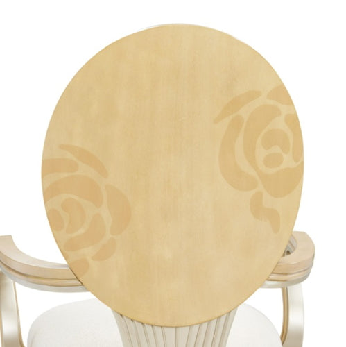AICO Furniture Camellia Field Arm Chair  in Caramel