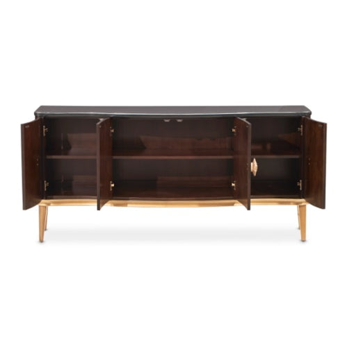 AICO Furniture Camellia Field Sideboard in Warm Pecan