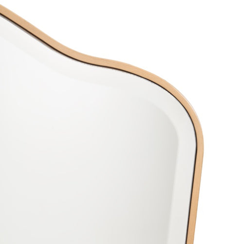 AICO Furniture Camellia Field Vanity Mirror in Warm Pecan