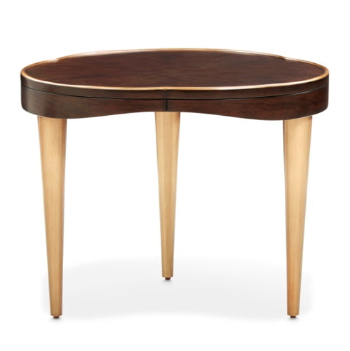 AICO Furniture Camellia Field End Table in Warm Pecan image
