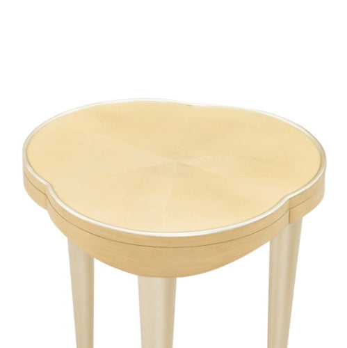 AICO Furniture Camellia Field Chairside Table in Caramel