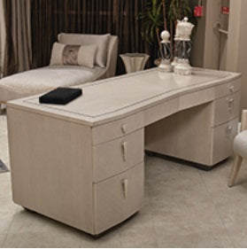 AICO Furniture Fantosini Desk in Silver Mist image