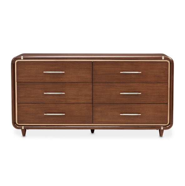 AICO Furniture Mason Park Dresser in Umber