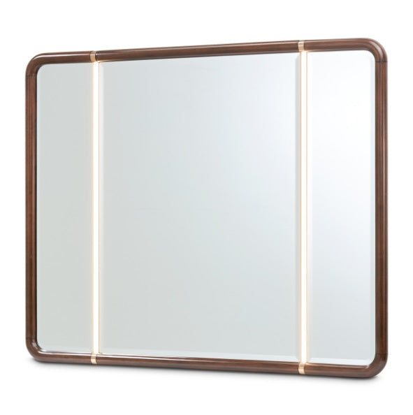 AICO Furniture Mason Park Dresser Mirror in Umber
