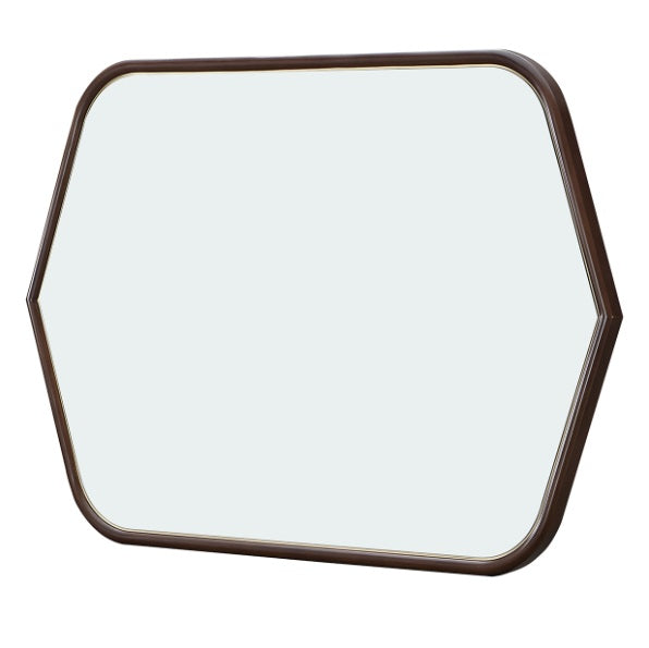 AICO Furniture Houston Wall Mirror in Walnut image