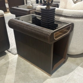 AICO Furniture West Kensington End Table in Medium Espresso image