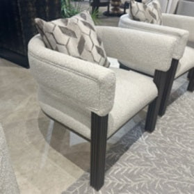 AICO Furniture West Kensington Accent Chair Buff in Medium Espresso image