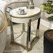 AICO Furniture Scotts Square End Table in Light Champagne image