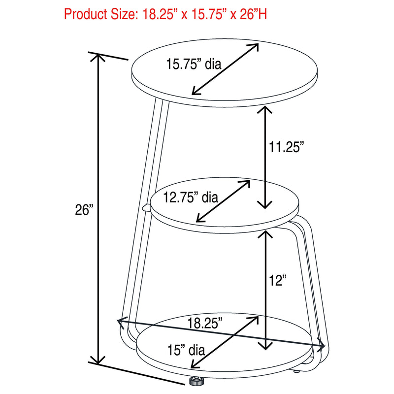 Hilly Side Table - Furniture City (CA)l