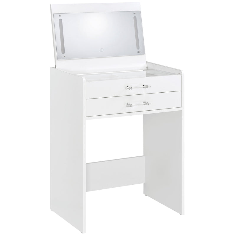 Danbury Makeup Vanity Table with LED Mirror and Stool - Furniture City (CA)l