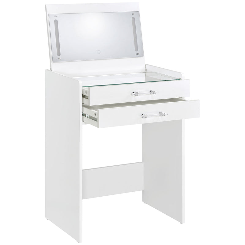 Danbury Makeup Vanity Table with LED Mirror and Stool - Furniture City (CA)l
