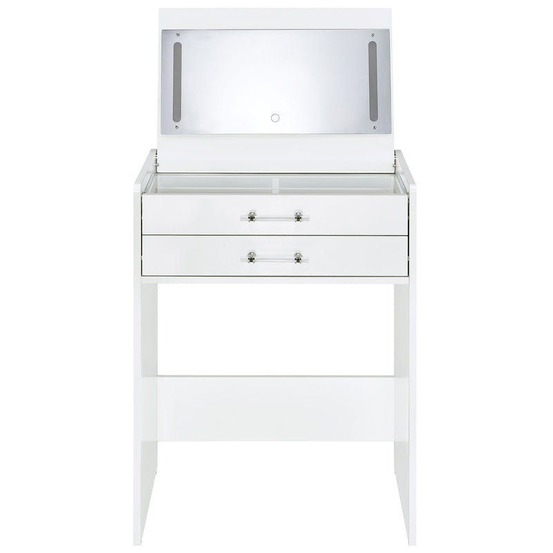 Danbury Makeup Vanity Table with LED Mirror and Stool - Furniture City (CA)l