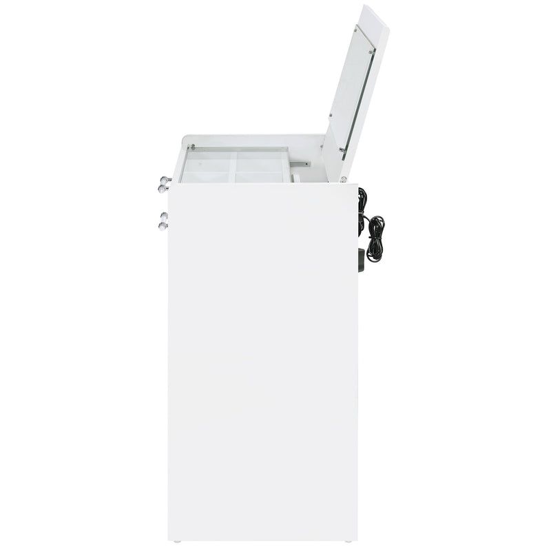 Danbury Makeup Vanity Table with LED Mirror and Stool - Furniture City (CA)l