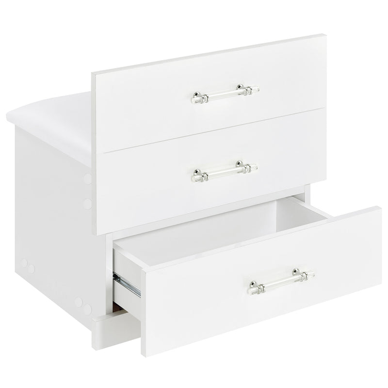 Danbury Makeup Vanity Table with LED Mirror and Stool - Furniture City (CA)l