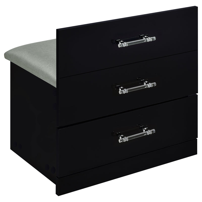 Danbury Makeup Vanity Table with LED Mirror and Stool - Furniture City (CA)l