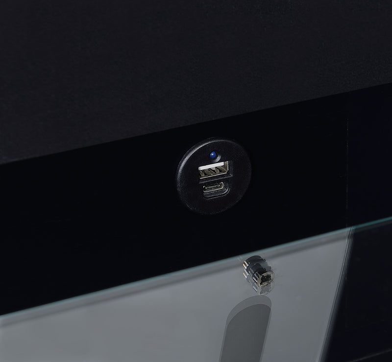 Danbury Makeup Vanity Table with LED Mirror and Stool - Furniture City (CA)l