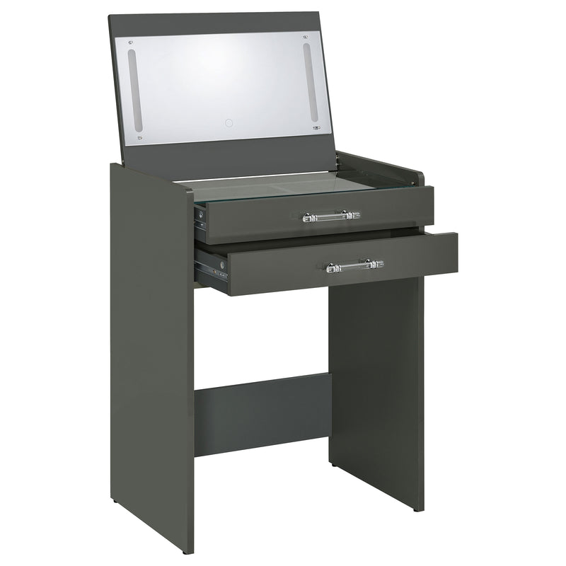 Danbury Makeup Vanity Table with LED Mirror and Stool - Furniture City (CA)l