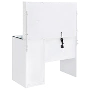 Flora Makeup Vanity Table with LED Mirror and Stool - Furniture City (CA)l