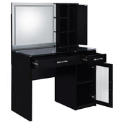 Flora Makeup Vanity Table with LED Mirror and Stool - Furniture City (CA)l