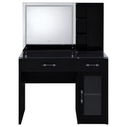 Flora Makeup Vanity Table with LED Mirror and Stool - Furniture City (CA)l
