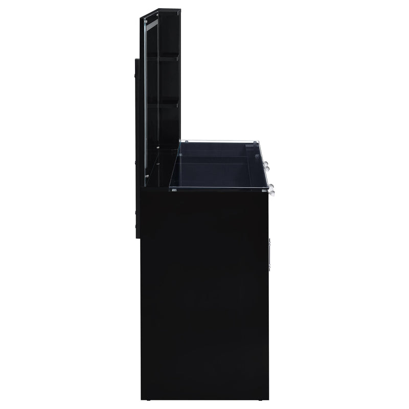 Flora Makeup Vanity Table with LED Mirror and Stool - Furniture City (CA)l